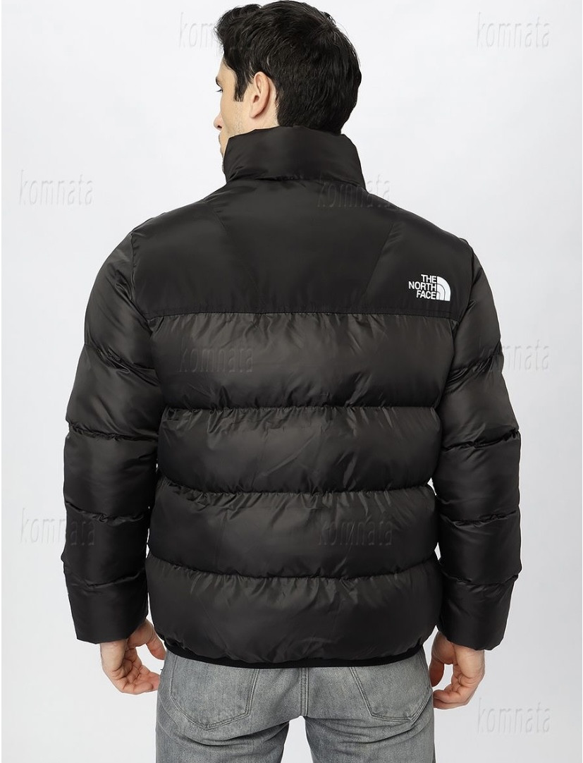 Мужская куртка The North Face зимняя черная белая пуховик теплый Зе ...