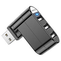 USB хаб разветвитель расширитель юсб HUB адаптер BOROFONE DH3 на 3 USB для увеличения количества USB портов