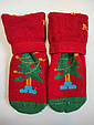 Теплі ангорові махрові вовняні шкарпетки в стилі Новий Рік ялинка 37-41, фото 3