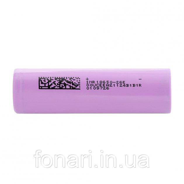 Акумулятор DMEGC INR18650-26E (15A) Li-Ion 2600 mAh, високотоковий (без плати захисту)