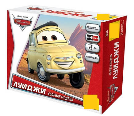 Луїджі збірна модель із мультфільму ТАЧКИ. Дісней. Складання без клею, фото 1