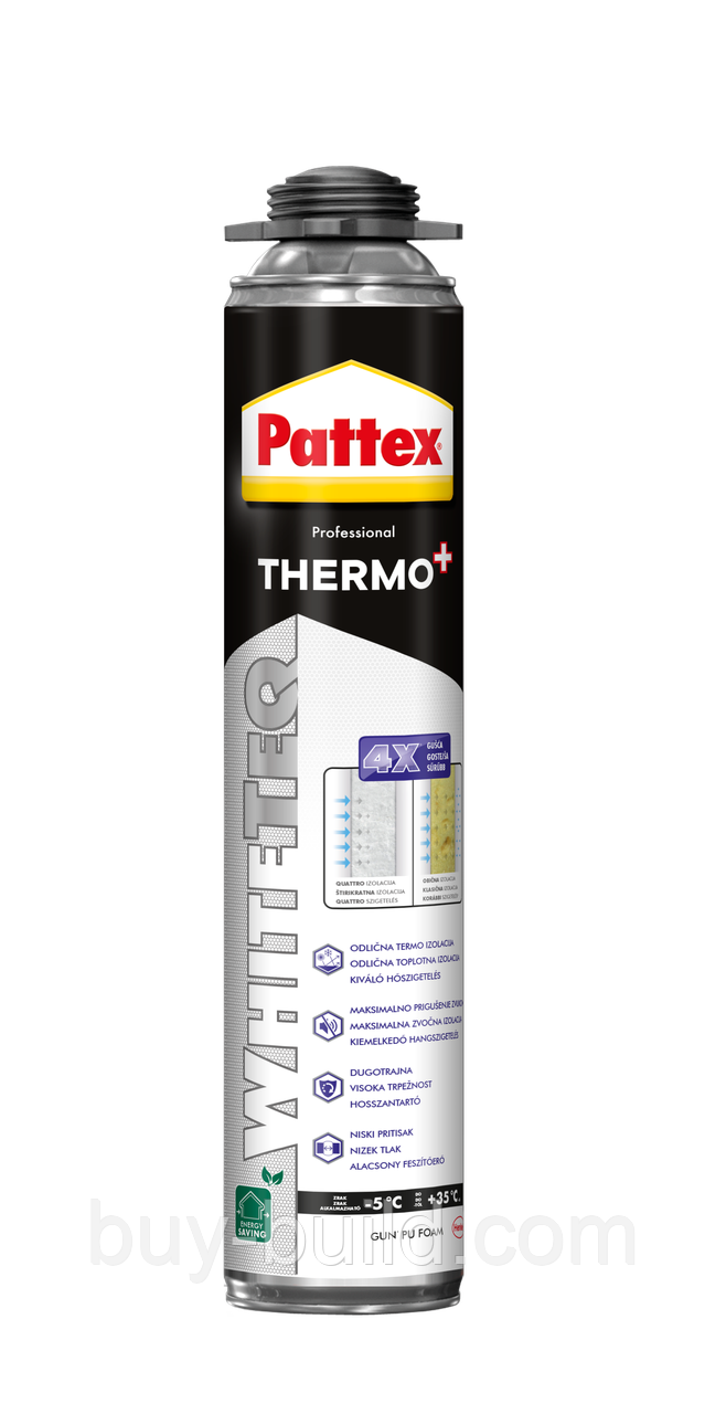 Монтажна піна Pattex WhiteTeq піна монт. 700 мл (pro), фото 1