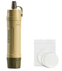 Портативний туристичний фільтр для води Miniwell L605 1000L khaki