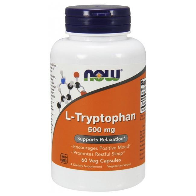 L-триптофан NOW Foods L-Tryptophan 500 mg 60 caps
