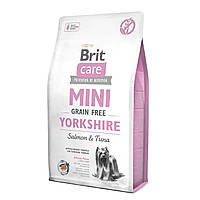 Сухой корм Brit Care Mini Grain Free Yorkshire беззерновой для йоркширских терьеров (лосось/тунец) 2 кг