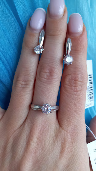 Класичний срібний комплект Крокус, фото 1