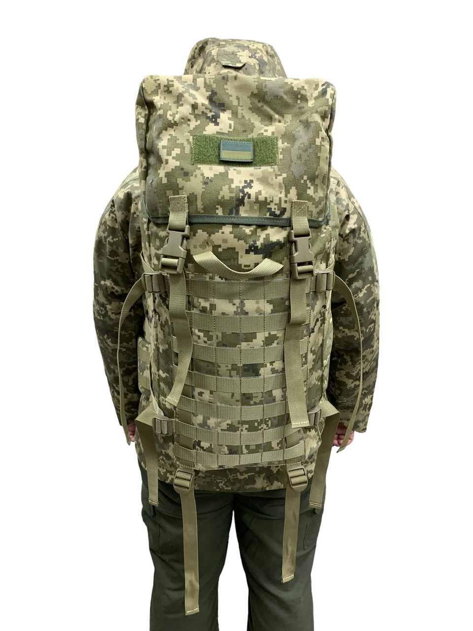 Рюкзак 60л піксель із системою Molle, тактичний військовий рюкзак піксель ЗСУ ММ14 Кордура Сordura