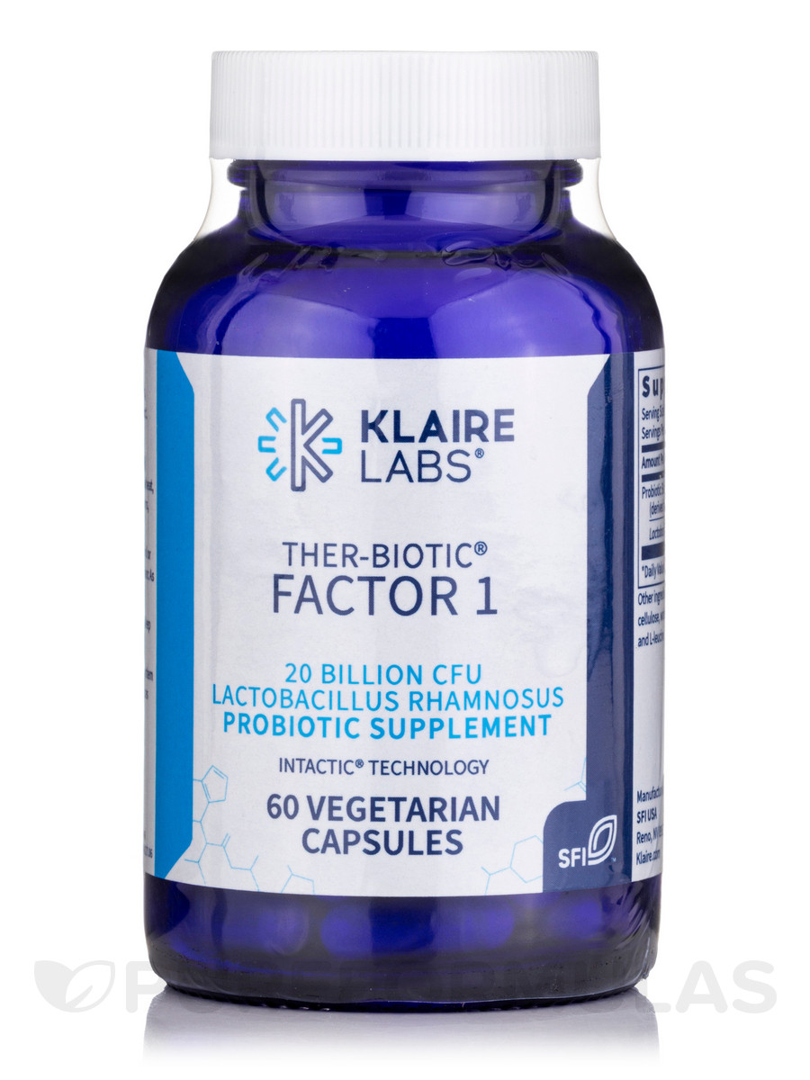 Зеа-Біотик Фактор 1, Ther-Biotic Factor 1, Klaire Labs, 60 Вегетаріанських капсул BX142, фото 1