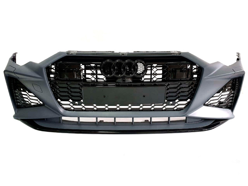 Передній бампер Audi A6 C8 2018-2022 стиль RS6 (под дістроніки), фото 1