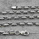 Масивний срібна цепочка якірного плетіння. Чоловічий ланцюжок срібло якір 50 см, фото 9