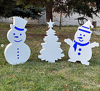 Новогодний снеговик из пенопласта. Новогодний декор