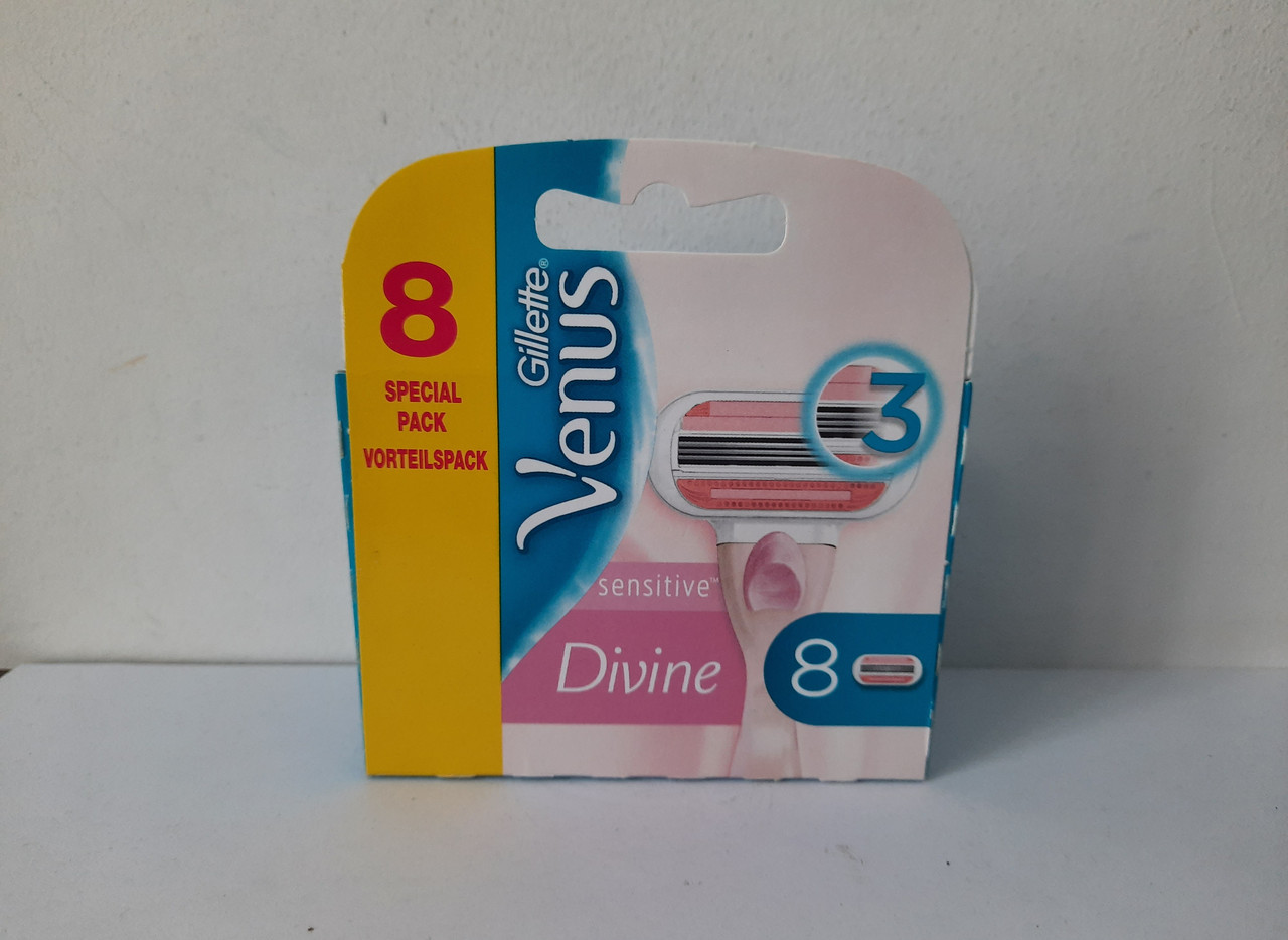 Касети жіночі для гоління Gillette Venus Divine 8 шт. (Жилет Венус Дівайн)