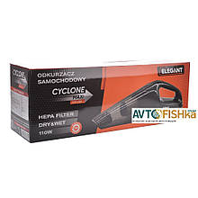 Пилосос Elegant Cyclone Maxi 110W сухе та вологе чищення, 2 насадки, подовж., 2 фільтри HEPA, сумка