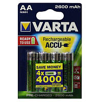 Акумулятор Varta AA HR6 2600 mAh Ni-Mh Redy To Use 5716 blist 4