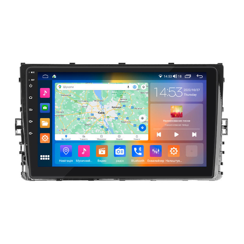Штатна магнітола 9" Lesko для Volkswagen Bora IV 2018-н.в. 4/64Gb CarPlay 4G Wi-Fi GPS Prime Вольксваген 10 шт.