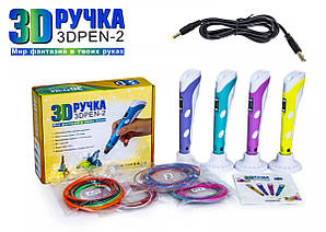 3D-ручка Penobon 2 з LCD-дисплеєм для творчості та малювання для дітей із підставкою Art21712