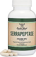 Double Wood Serrapeptase / Серрапептаза протеолітичні ферменти 120 капсул