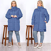Стильное женское пальто на синтепоне 250, ткань "Плащевка Канада" 44 размер
