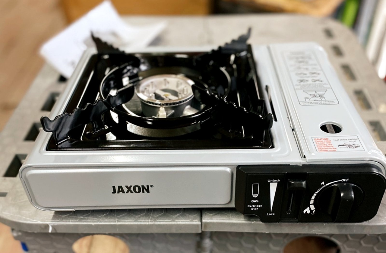 Плита газова "JAXON" (одноконфоркова, п'єзопідпал, під газові балони пропан-бутан)