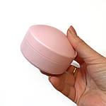 Компактний гребінець для волосся з дзеркалом, рожевий, фото 3