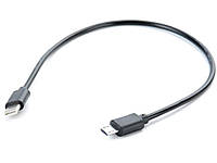Кабель перехідник з USB Type C на Micro USB 30 см Чорний Хіт продажу!