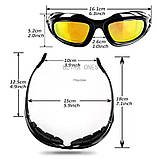 Тактичні окуляри Daisy C5 з поляризацією/балтичні/окуляри для риболовлі/для велосипедистів/дрібночки, фото 9