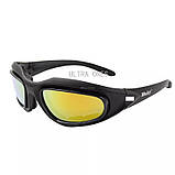 Тактичні окуляри Daisy C5 з поляризацією/балтичні/окуляри для риболовлі/для велосипедистів/дрібночки, фото 8