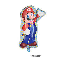 Воздушный шар Супер Марио красная куртка фольга фигура 45* 68 см
