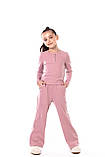 Підліткова піжама для дівчат (розмір 122, 128, 146, 158) колір Пудра, фото 4