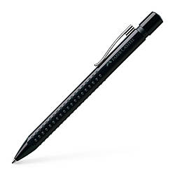 Ручка кулькова автоматична Faber-Castell Grip 2010 black, корпус чорний, стрижень синій М (0.7 мм), 243999