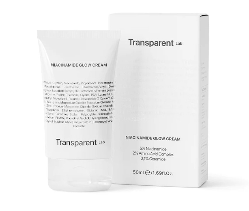 Transparent Lab Niacinamide Glow Cream - Освітлюючий крем-гель для обличчя з ніацинамідом, 50 мл