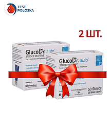 Тест-смужки GlucoDr auto 50 шт 2 упаковки