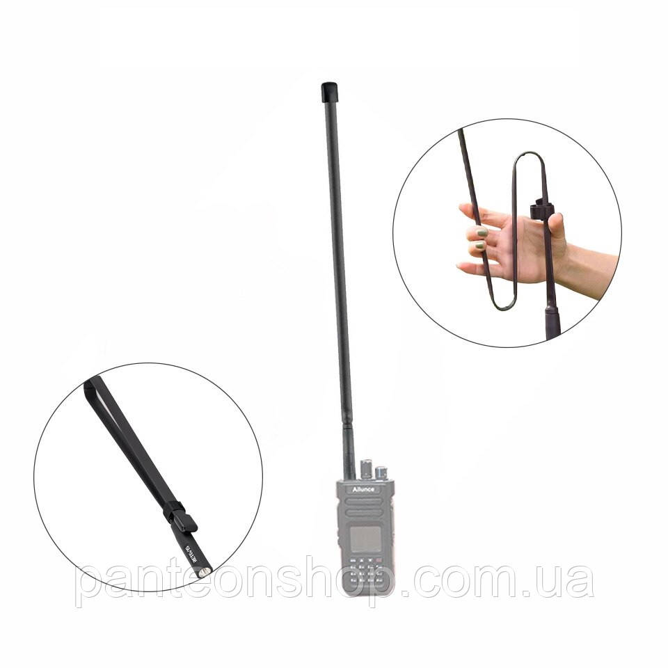 Антена тактична Retevis 73см SMA-F Dual Band 144/430Mhz для рацій Baofeng