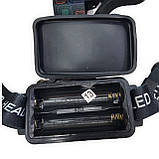 Налобний ліхтар High Power Headlamp 3xT6, фото 4