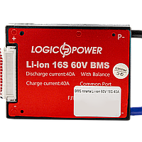 BMS плата Li-ion 60V 16S 40A симметрия