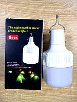 Лампа фонарь для кемпинга на аккумуляторе на 40W, светодиодная с крючком Белая