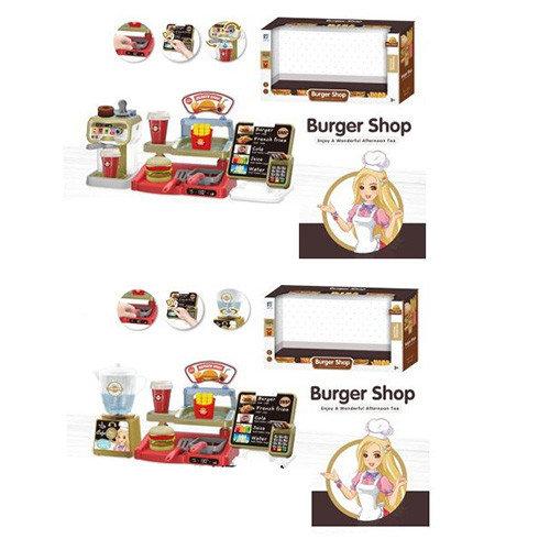 Магазин 818-295-296 (12 шт.) фастфуд, прилавк, каса,термінал,зв, на бат, у кор-ку,52,5-27-16,5 см, фото 1