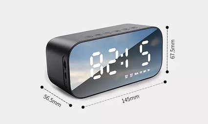 Портативна Bluetooth-колонка AFK з будильником, FM-радіо, бездротовий динамік BT518, Amazon, Німеччина, фото 2