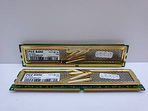 Оперативна пам'ять OZC Gold 4Gb Kit (2x2Gb) DDR2 PC2-6400