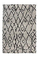 Жаккардовый ковер Kayoom с плоским ворсом черно-серый 200x280 см. 168309