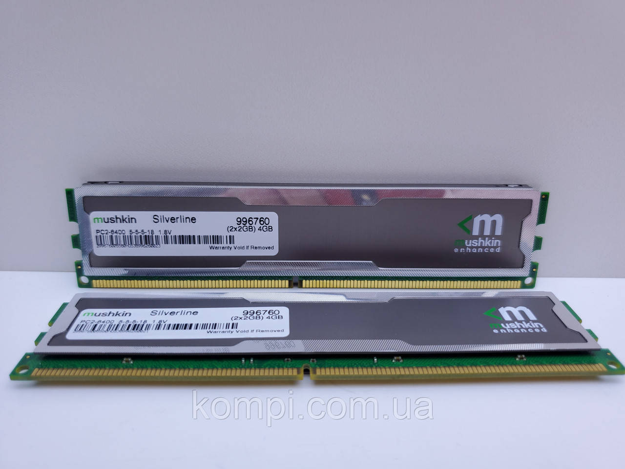 Оперативная память Mushkin 4Gb Kit (2x2Gb) DDR2 800Mhz PC2-6400 cl5