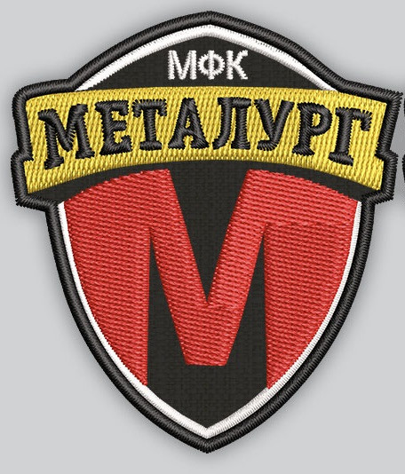 Шеврон "МФК Металург" кольоровий. висота 10 см, фото 1