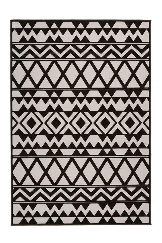 Сучасний килим із коротким ворсом Kayoom коричнево-кремовий 120x170 см. 168345