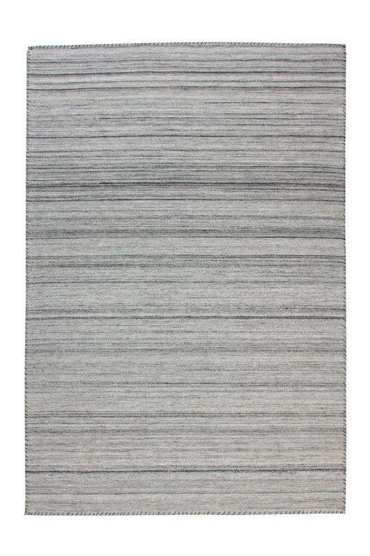 Вовняний килим плетений Kayoom антрацит сірий 120x170 см. 168307