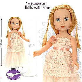 Лялька "Модниця" Dolls with Love (45см, живі очі, подарункова упаковка) A 662 A