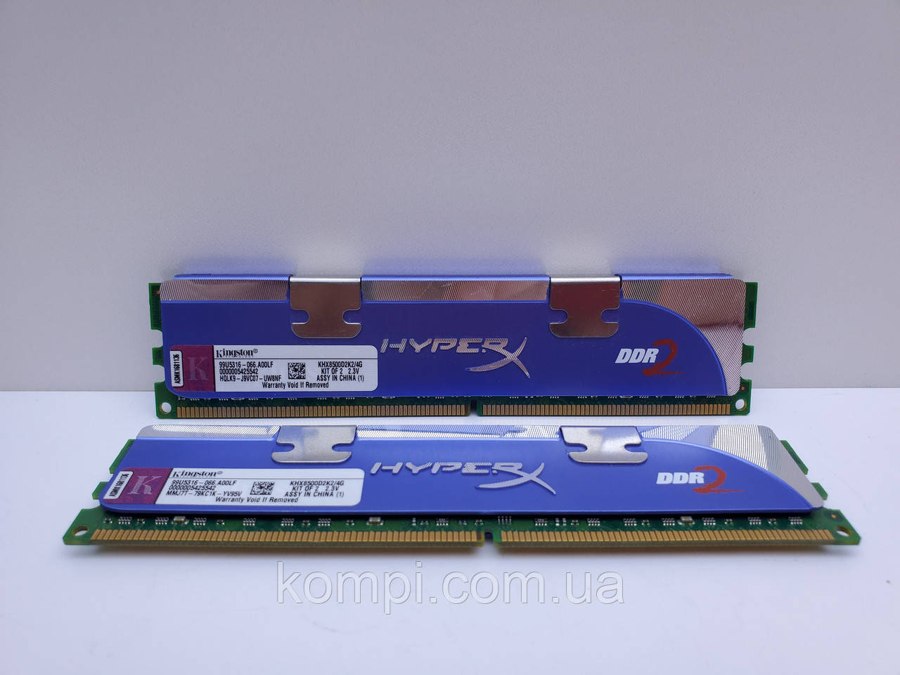 Оперативна пам'ять Kingston 4Gb Kit (2x2Gb) DDR2 1066 Mhz PC2-8500