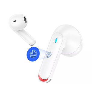 Навушники вкладиші безпровідні з мікрофоном USAMS NX10 TWS Bluetooth в кейсі Білий (BHUNX02), фото 3
