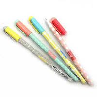 Ручка пиши-стирай гелевая синяя DSCN9236 QCX-980 Геометрія 0,5мм