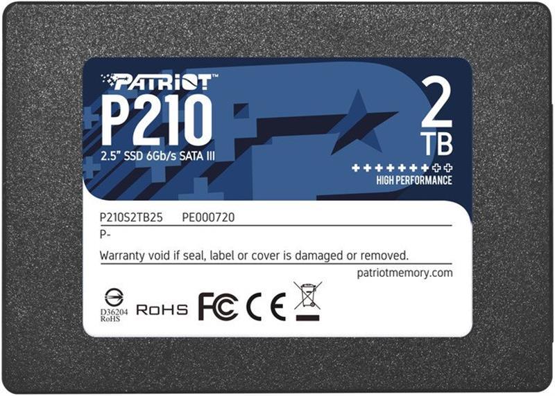 SSD диск 2TB Patriot P210 2.5" SATAIII TLC (P210S2TB25)