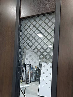 Двері вуличні, модель Thermo Steel Standart 22-22, 2 замки, полуторні, склопакет, фото 3